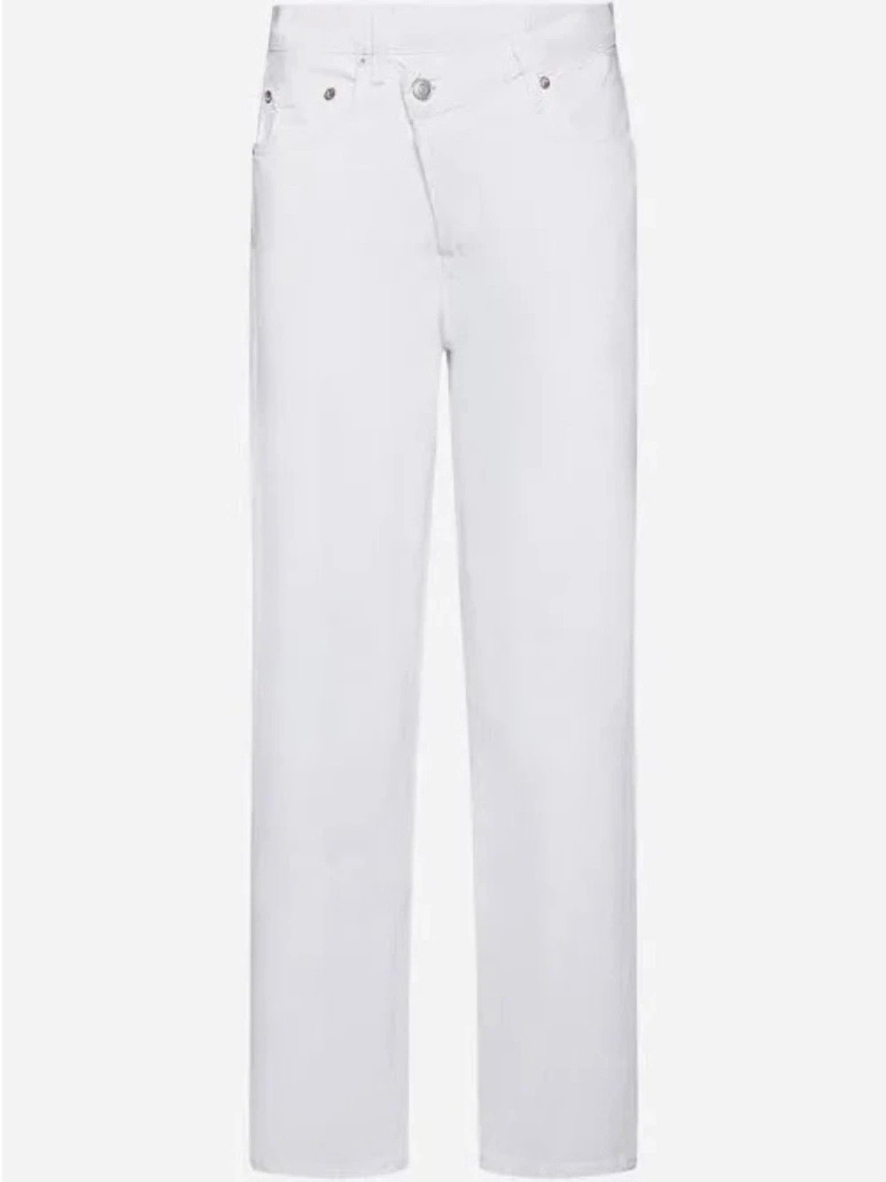 AGOLDE Criss Cross Straight Jeans White